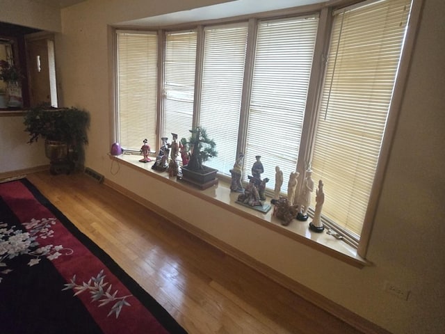 interior space featuring hardwood / wood-style flooring