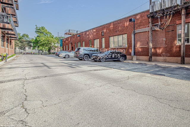 view of parking / parking lot