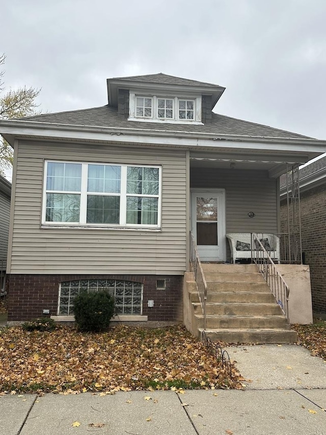 view of front of home with a porch