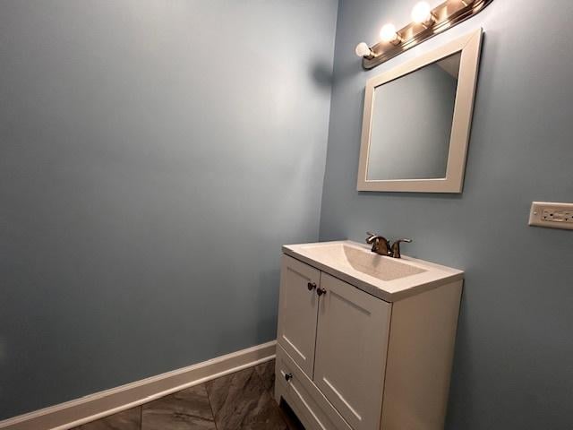 bathroom with vanity