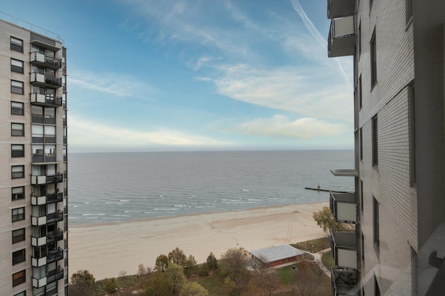 water view with a beach view