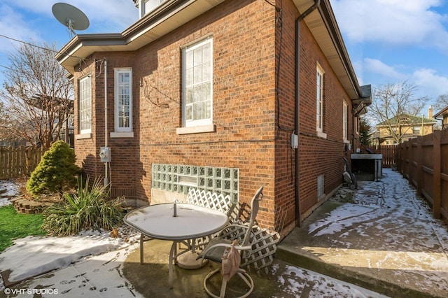 view of home's exterior featuring a patio