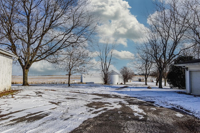 view of snowy yard