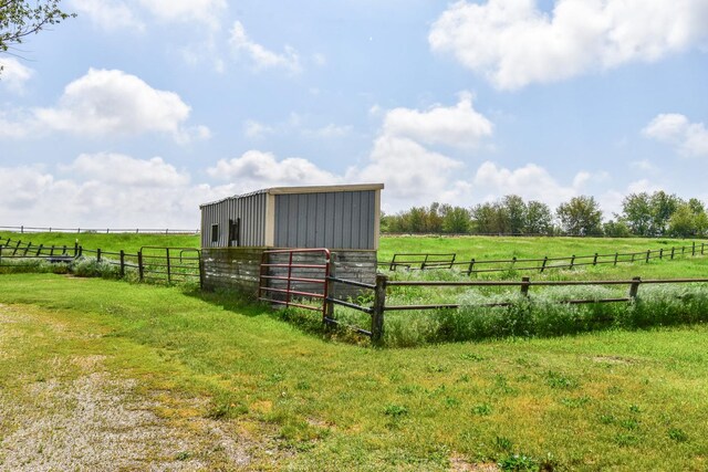 8 Fraher Dr, Odell, IL 60460 - view of yard with a view of rural / pastoral area, an exterior structure, and an outbuilding