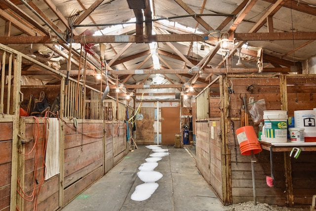 view of horse barn