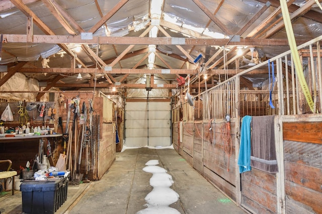 view of horse barn