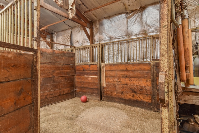 view of horse barn