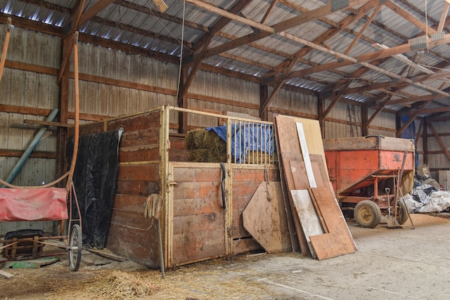 view of horse barn