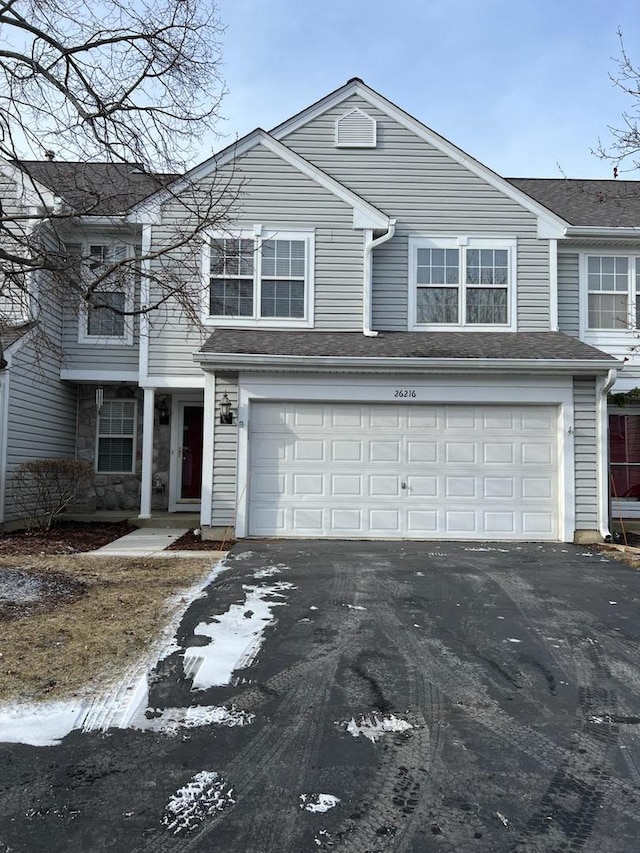 view of front of house featuring a garage