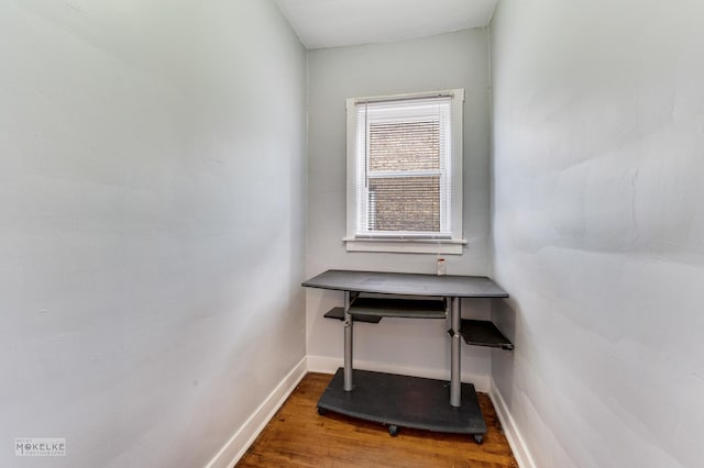 misc room featuring dark hardwood / wood-style flooring