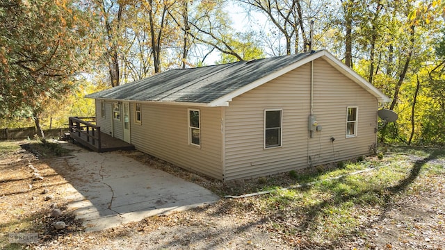 view of home's exterior