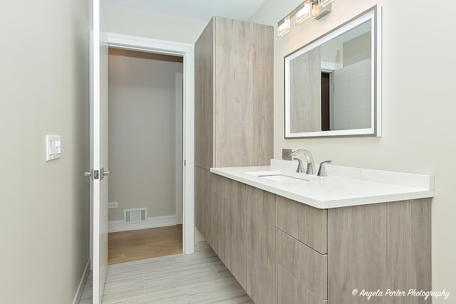 bathroom featuring vanity