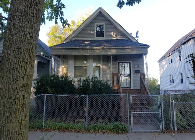 bungalow-style home featuring a porch