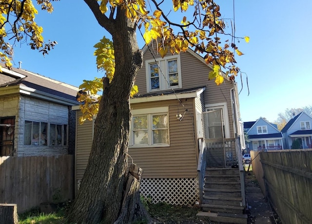 view of back of property