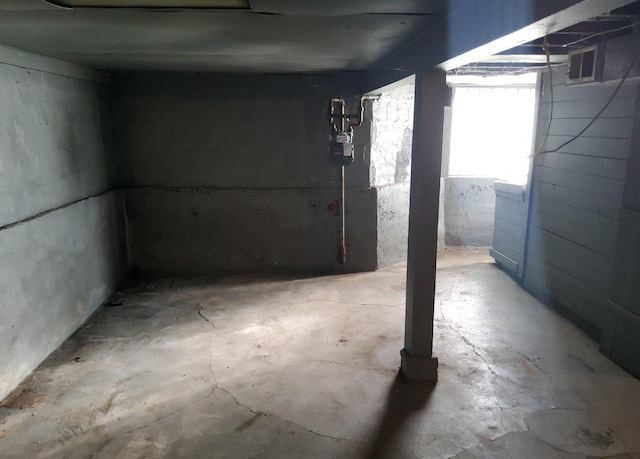 view of basement