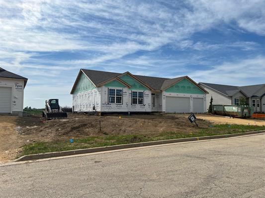 206 Cress Creek Trl, Poplar Grove, IL 61065 - unfinished property featuring an attached garage and driveway