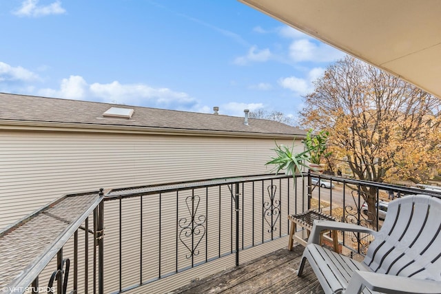 view of balcony