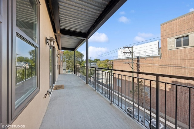 view of balcony