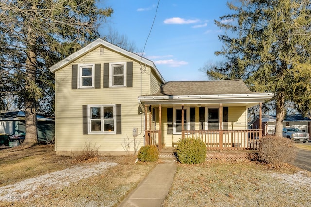 front facade featuring a porch