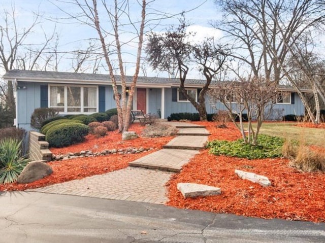 view of ranch-style home