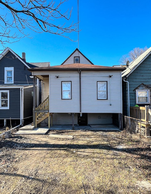 view of rear view of property