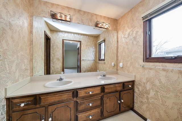 bathroom featuring vanity