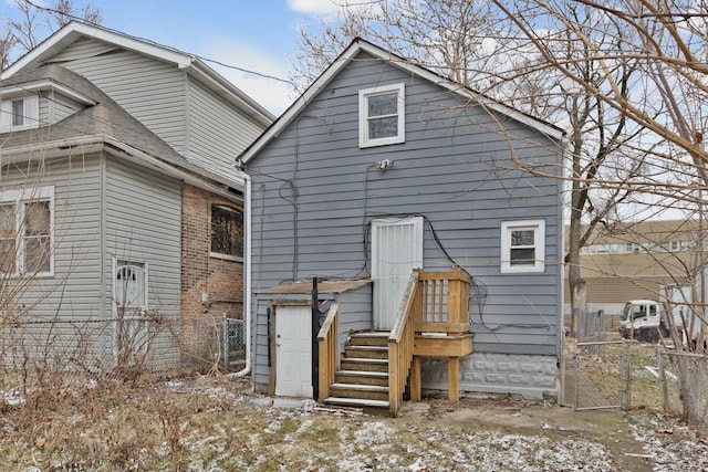 view of rear view of house