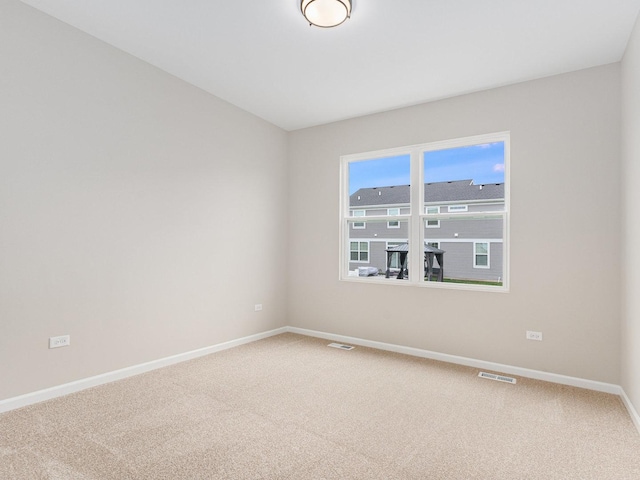 view of carpeted empty room