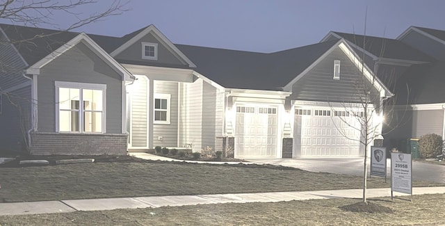 exterior space featuring a garage