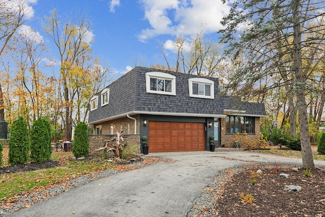 view of property featuring a garage