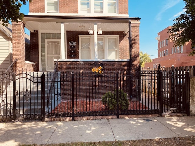 view of front facade with a porch