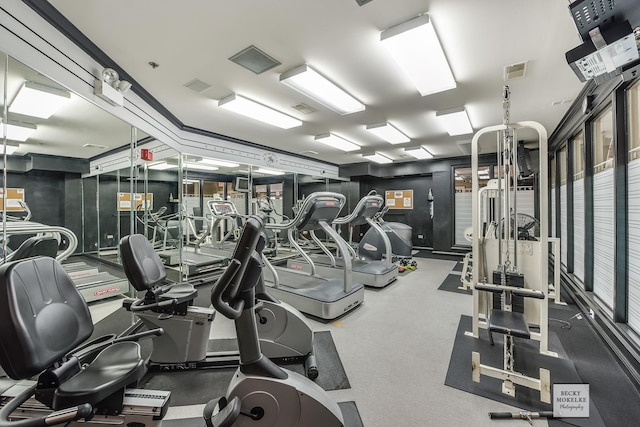 view of exercise room