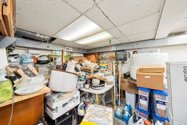 view of storage room