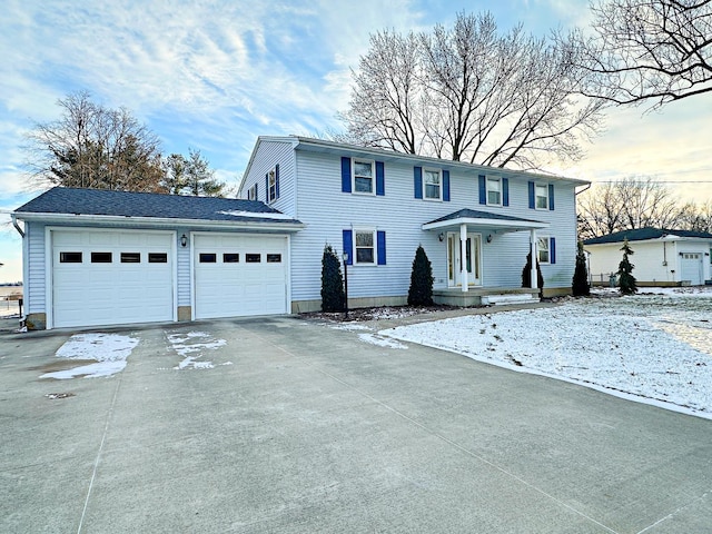 view of front of house featuring a garage