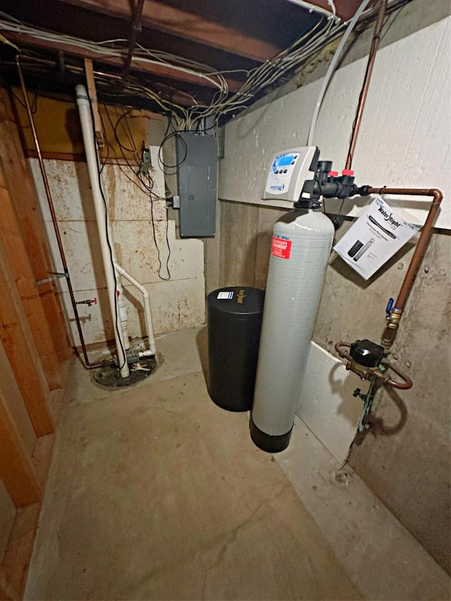 utility room with electric panel