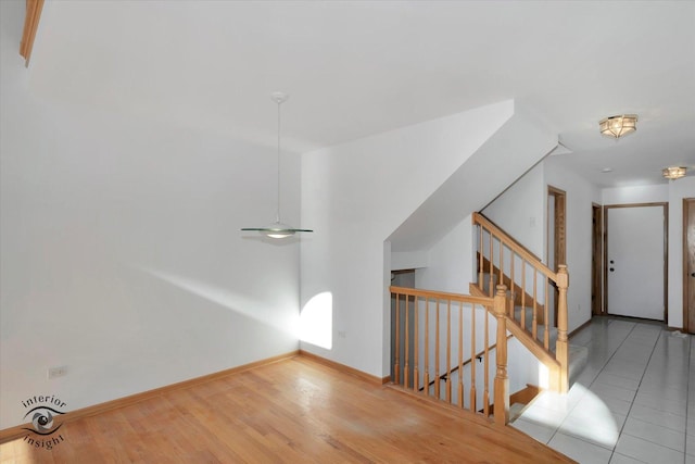 interior space with light tile patterned floors