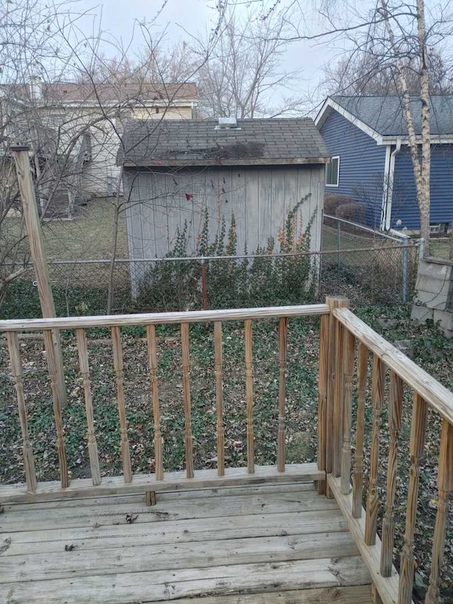 wooden deck with fence