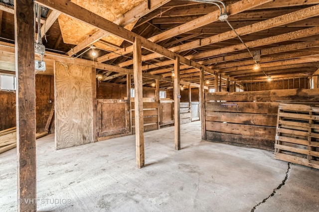 view of horse barn