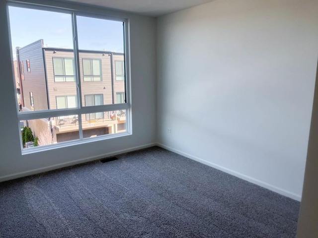 view of carpeted empty room