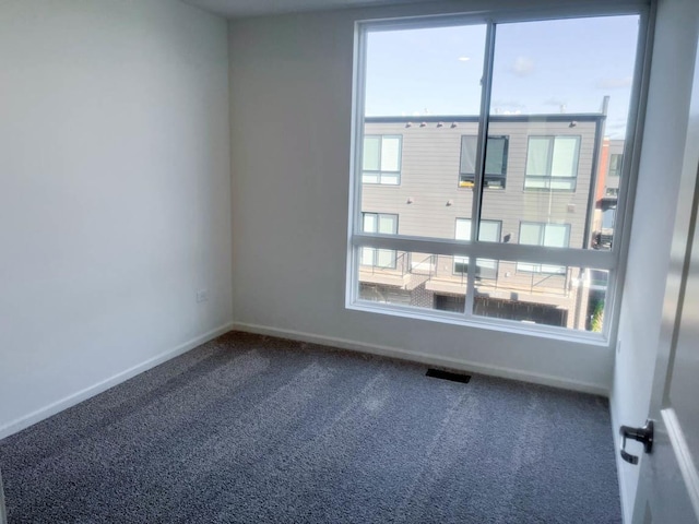 carpeted empty room with a healthy amount of sunlight