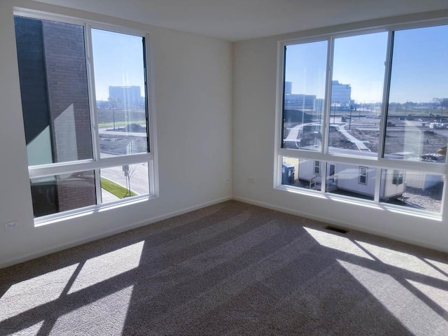 view of carpeted empty room