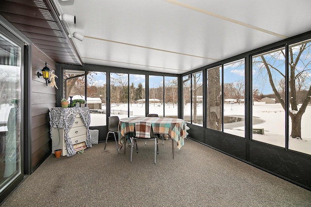 view of sunroom / solarium