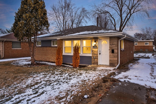 view of ranch-style home