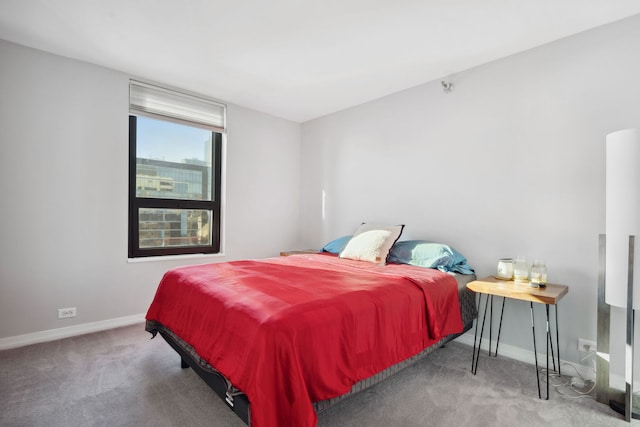 bedroom featuring carpet flooring