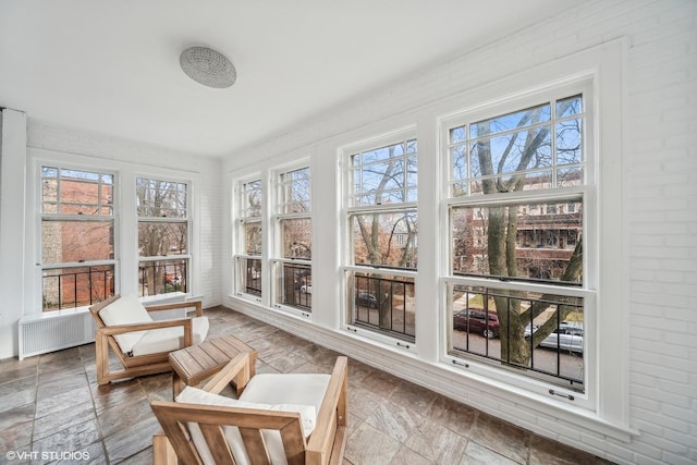 view of sunroom