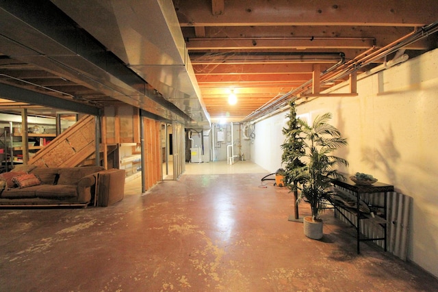 view of basement