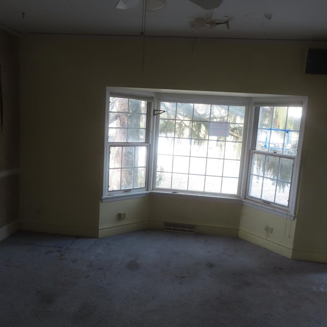 view of carpeted empty room