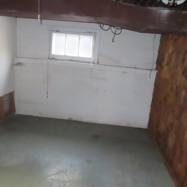 view of basement