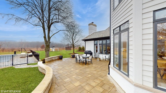 view of patio / terrace featuring grilling area