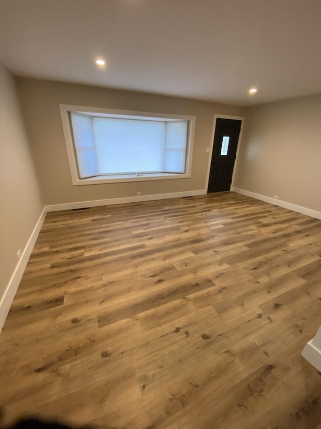 foyer entrance featuring light hardwood / wood-style floors